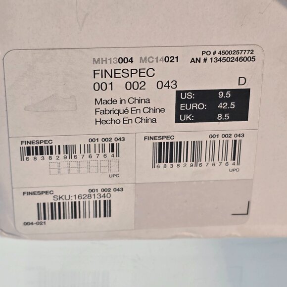 ALDO Finespec Low Top Sneaker Men's Size US 9.5 Pillow Walk Black - Picture 7 of 12